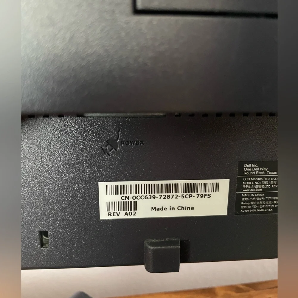 Dell LCD Monitor 17 inch Diagonal